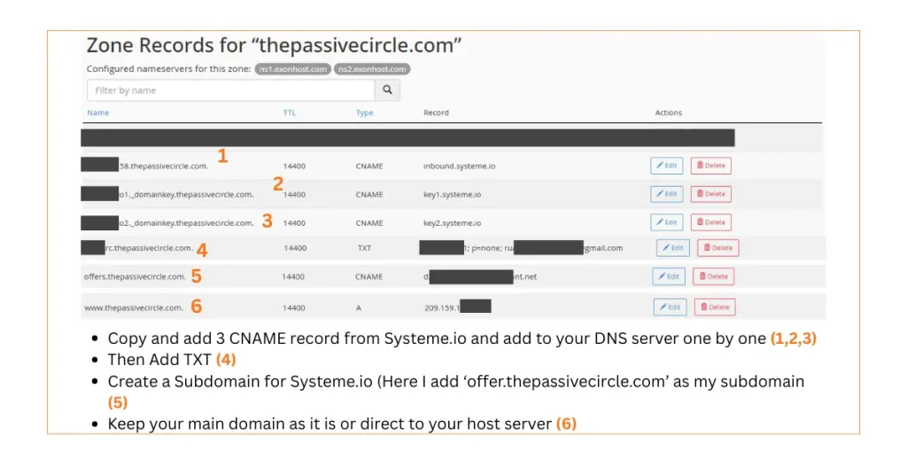 Flawless Domain Authentication Systeme.io Made Easy for Beginners 6 Add CNAME & TXT Record from Systeme.io