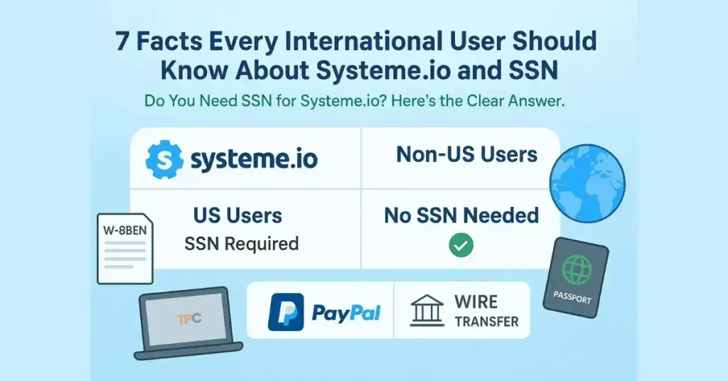 Do I need SSN for Systeme.io