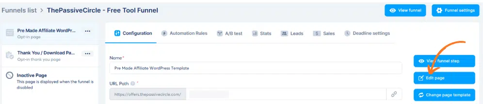 Customize the Page Using Drag-and-Drop Editor