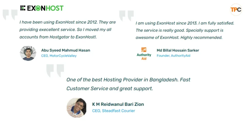 User Reviews of ExonHost