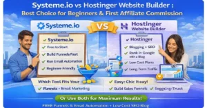 Systeme.io vs Hostinger Website Builder