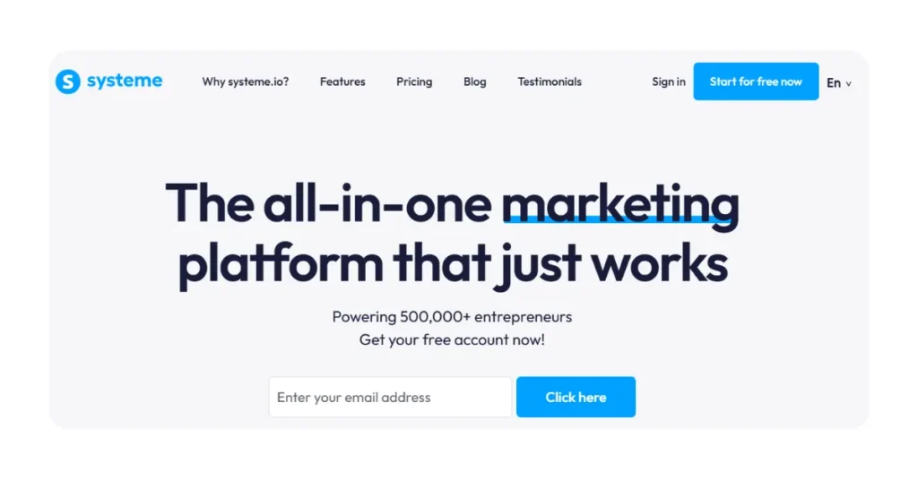 Systeme.io vs Hostinger Website Builder : Best Choice for Beginners & First Affiliate Commission 3 systeme.io funnel builder