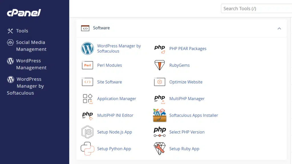 ExonHost cPanel Dashboard