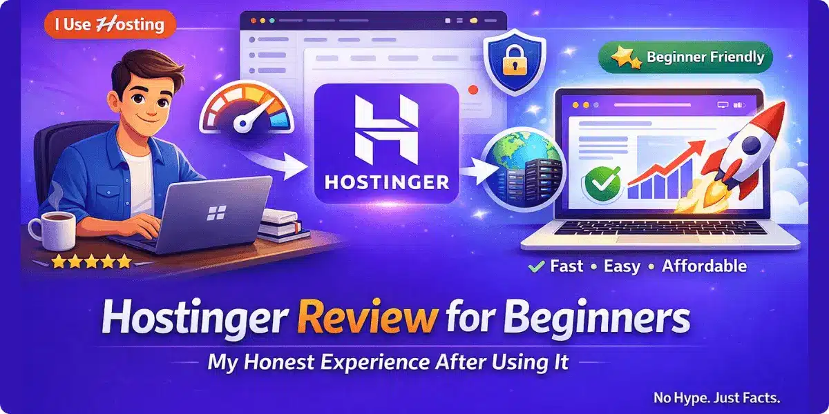 Hostinger review for beginners 2026 — honest take from a real user