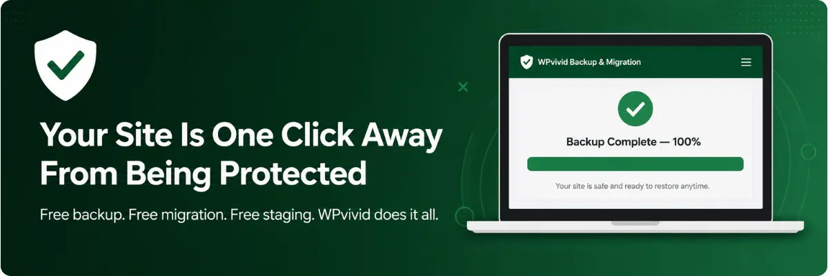 Try WPvivid free best WordPress backup plugin for beginners 2026