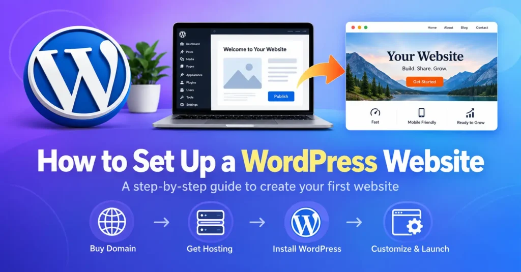 How to Set Up a WordPress Website for Beginners How to setup wordpress website
